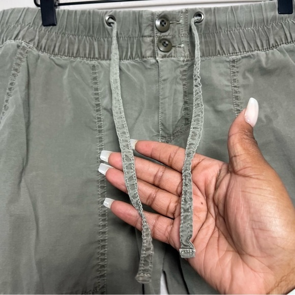 VTG Gramicci Women Pants 8 Green Capri‎ Gorpcore Pull On Cotton Utility Outdoor - Picture 5 of 12